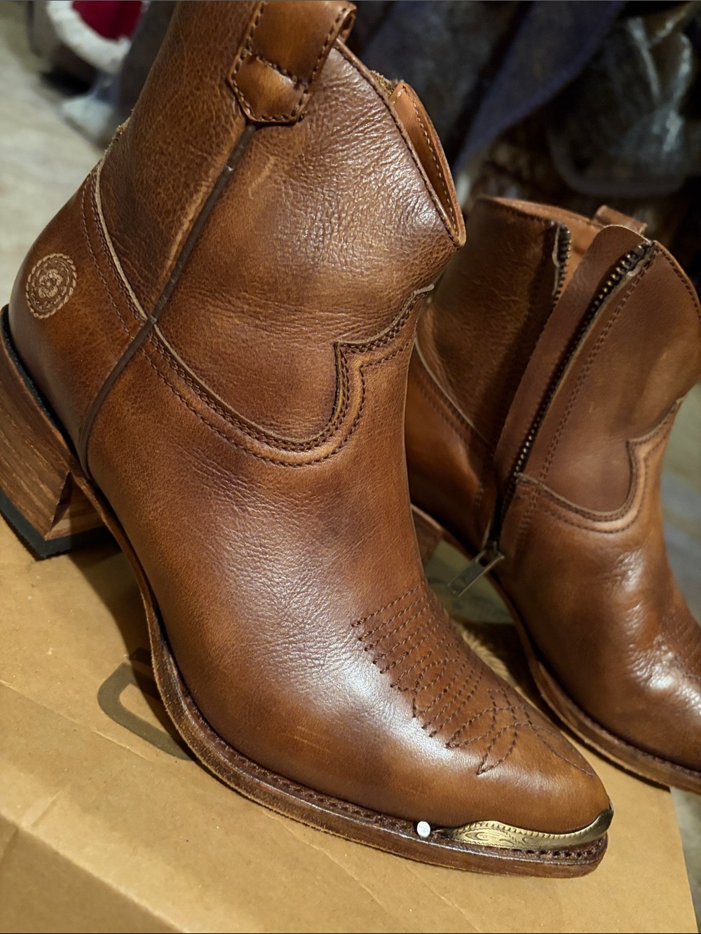 Ranch Road Agave Rand short boot BNIB